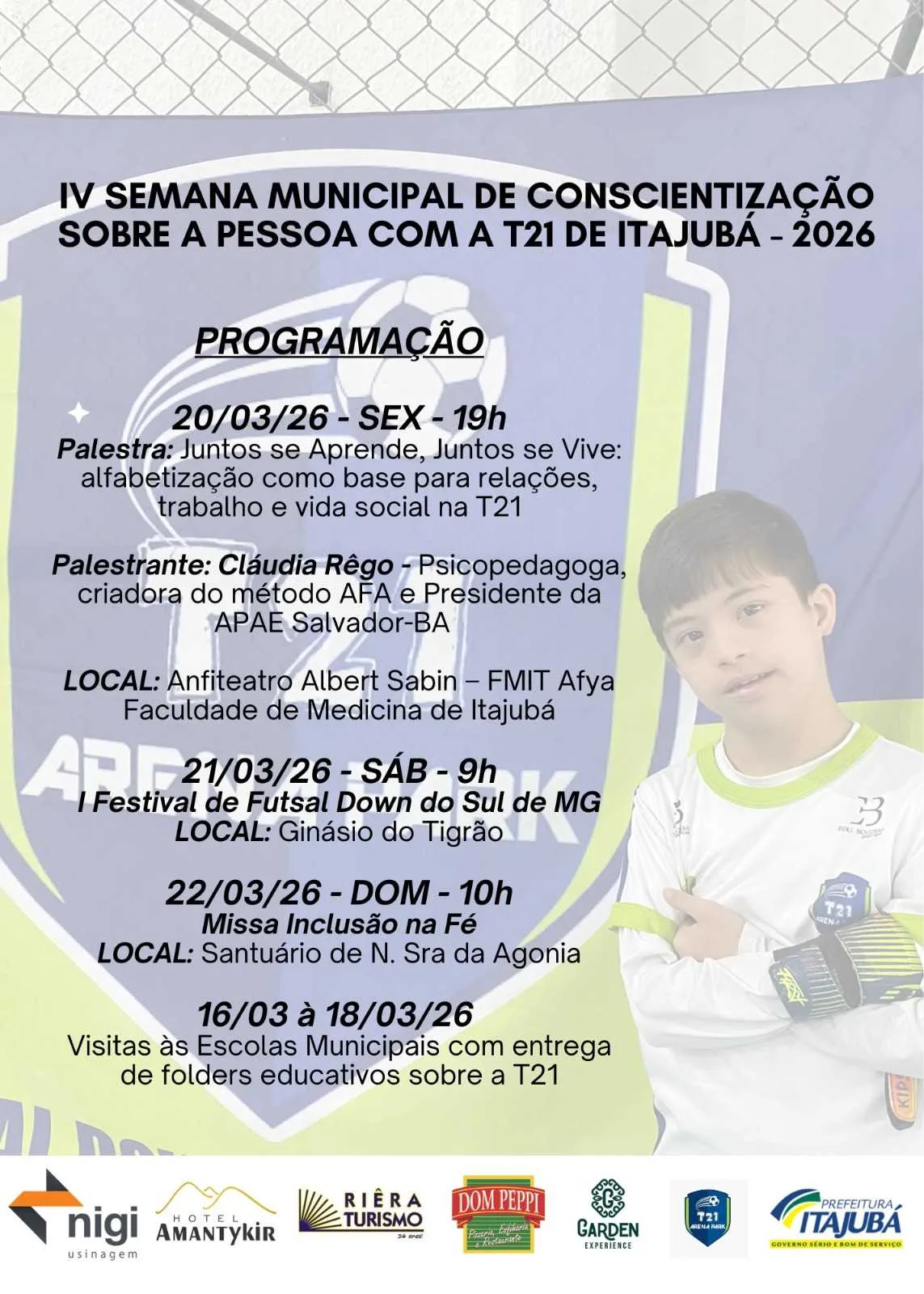 21 de março marca o Dia Internacional da T21 e reforça a importância da inclusão