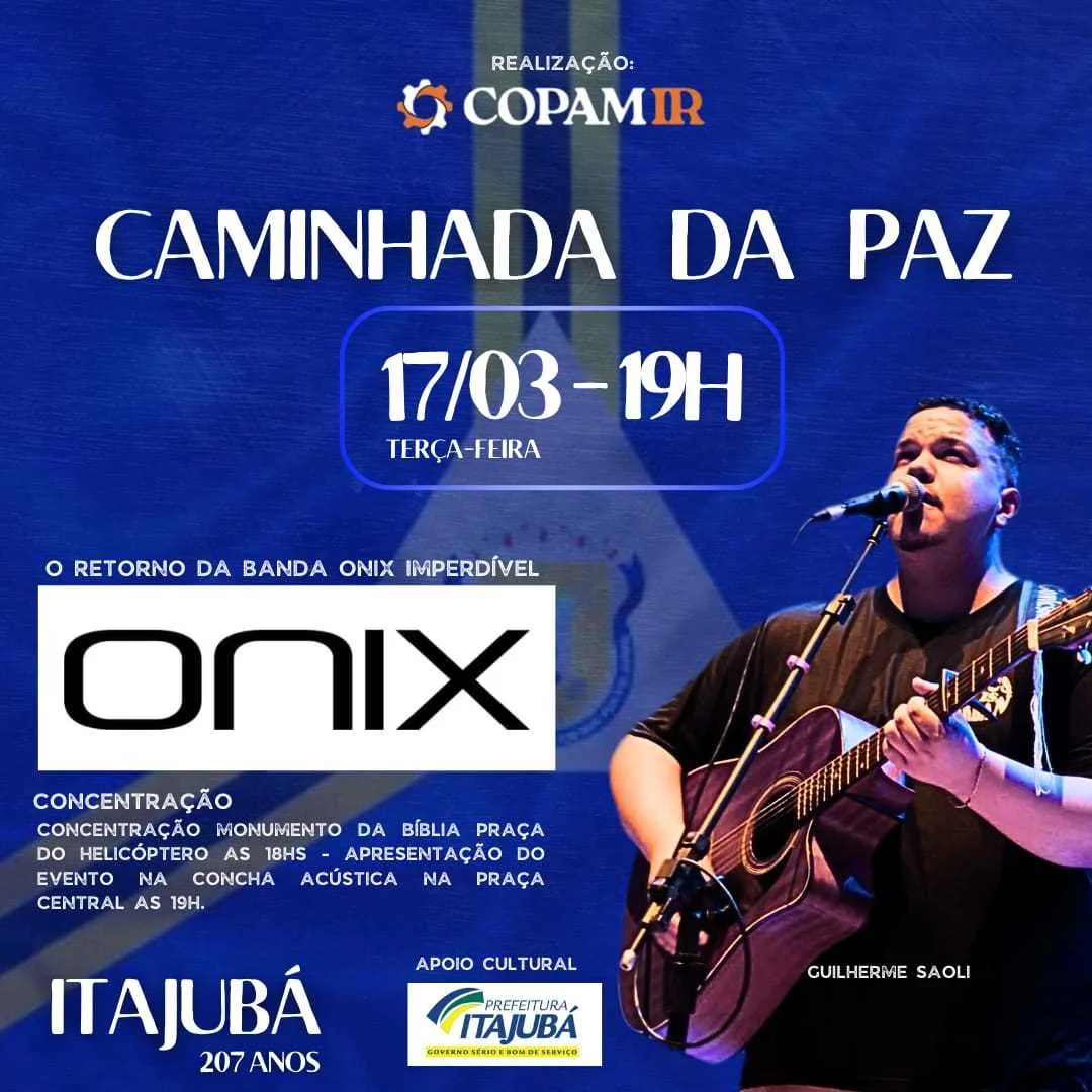 Caminhada da Paz acontece nesta terça-feira em Itajubá
