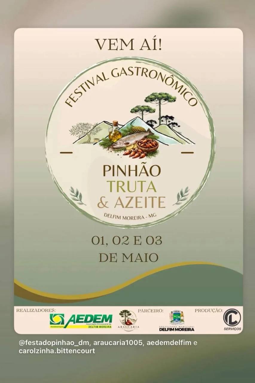 Festival Gastronômico Pinhão, Truta e Azeite de Delfim Moreira