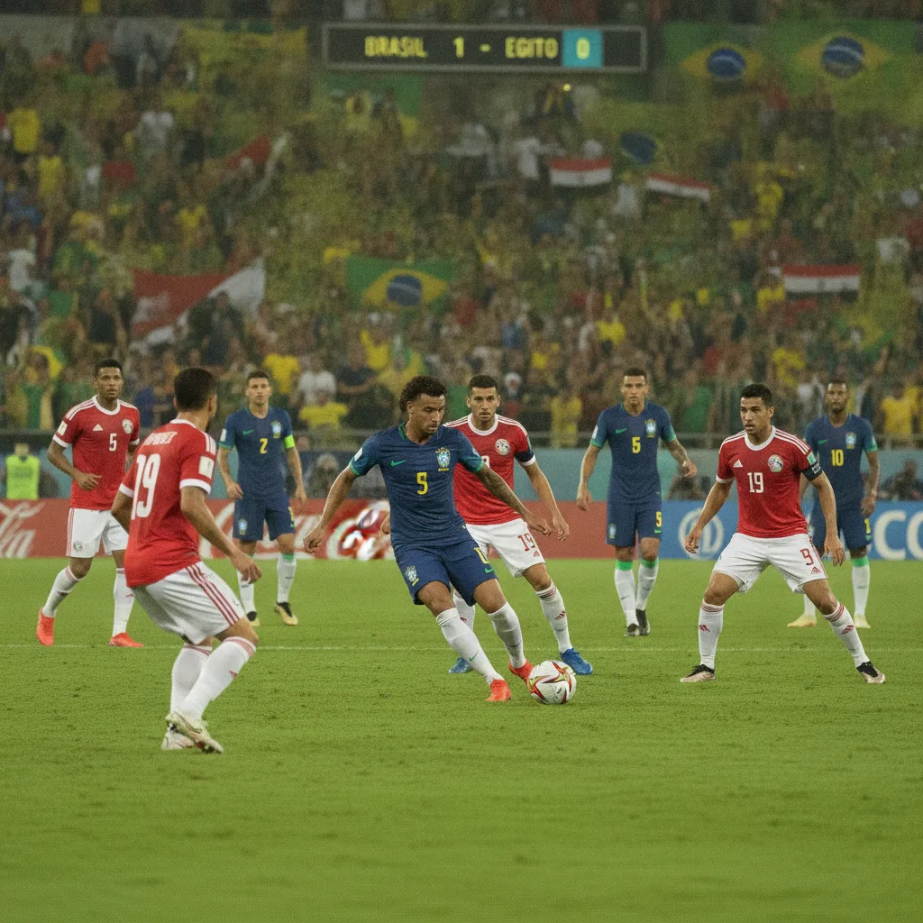 Brasil supera Egito em último compromisso antes da Copa do Mundo