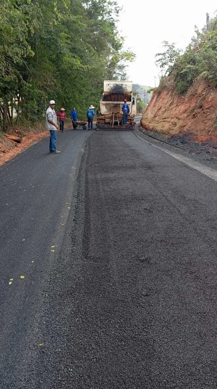 Asfalto novo chega à Serra dos Toledos