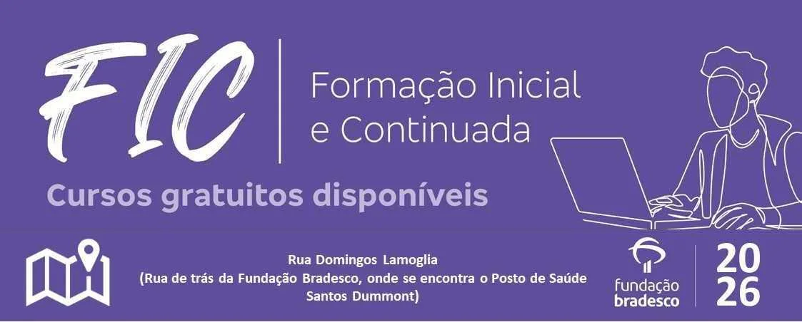 Fundação Bradesco abre inscrições para cursos gratuitos no período noturno