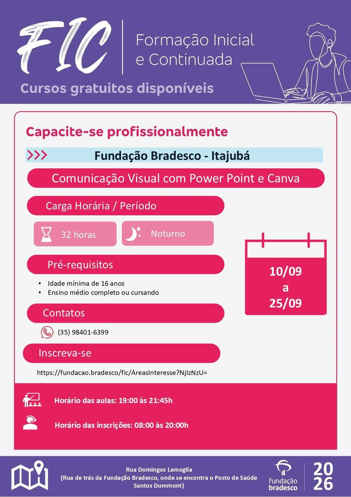 Fundação Bradesco oferece novos cursos gratuitos com início em setembro