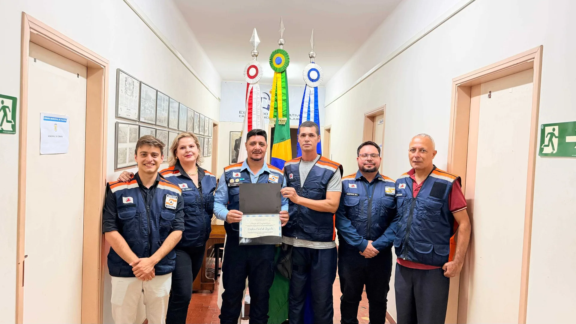 Defesa Civil de Itajubá recebe Moção de Congratulação na Câmara Municipal
