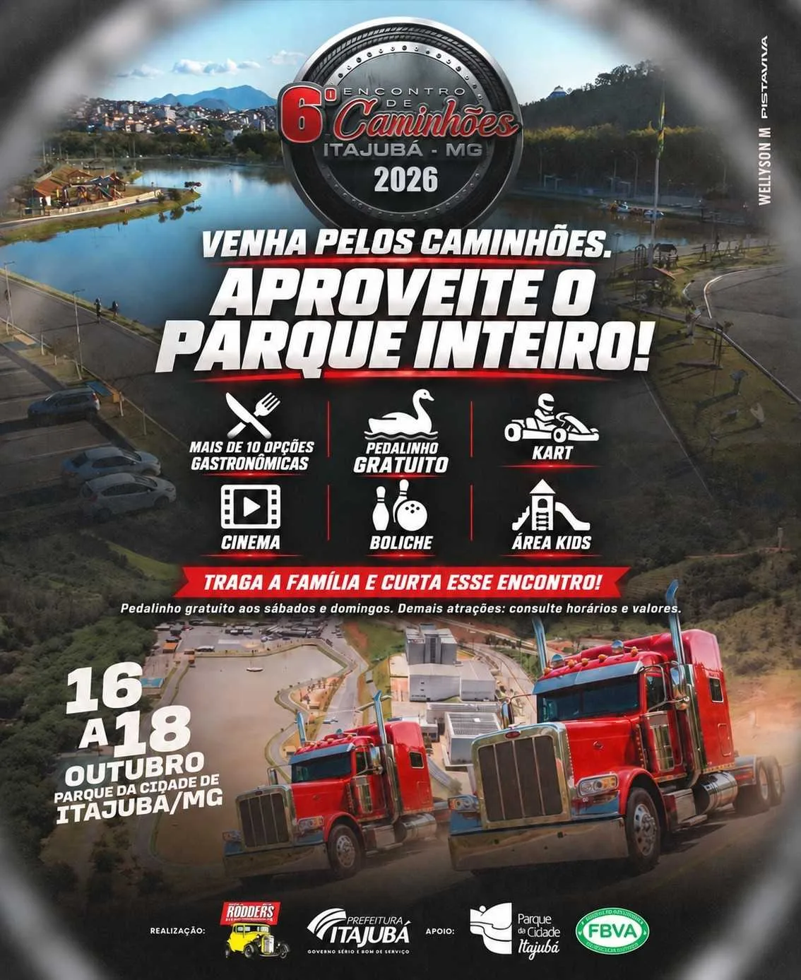 6º Encontro de Caminhões reúne diversão e atrações no Parque da Cidade