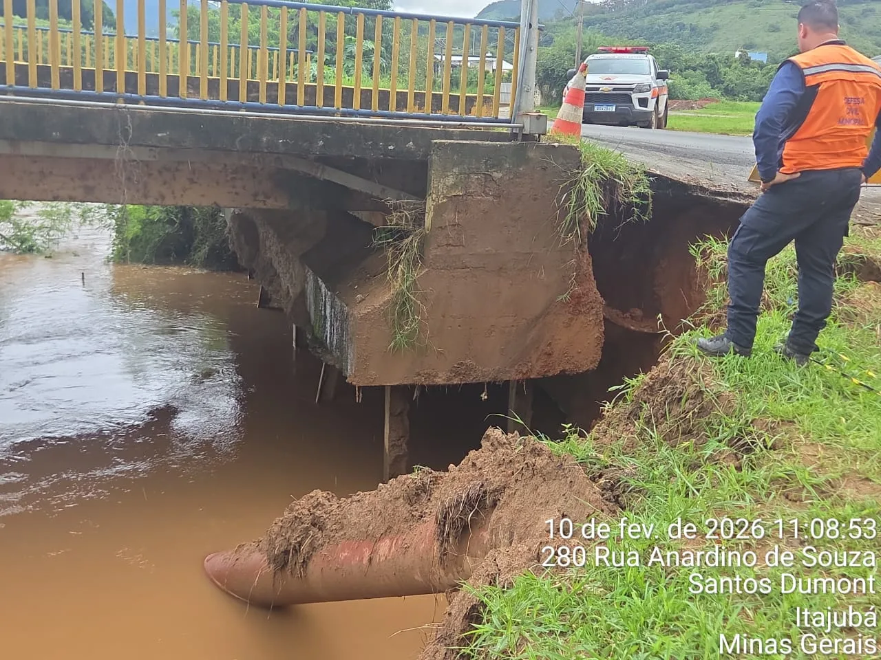 Área de risco moderado é monitorada e município solicita situação de emergência