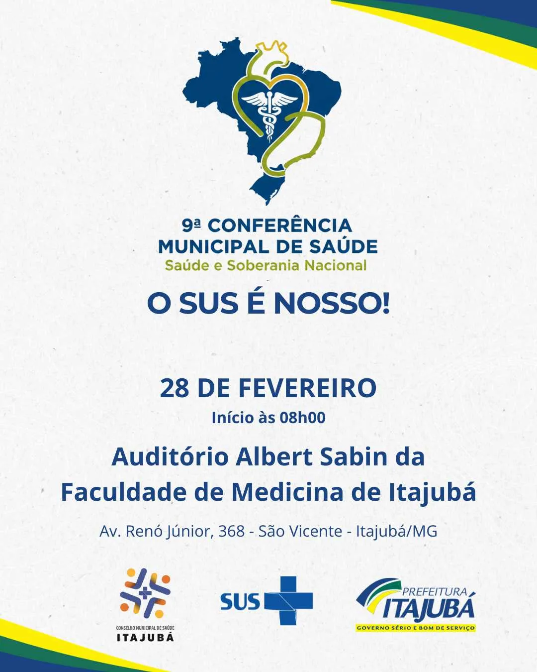 Itajubá realiza a 9ª Conferência Municipal de Saúde