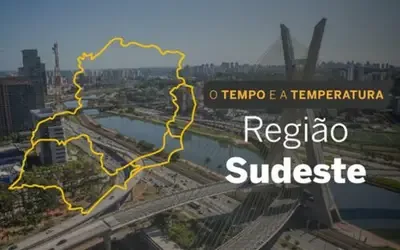 O TEMPO E A TEMPERATURA: Sudeste terá calor intenso e possibilidade de pancadas de chuva nesta terça-feira (29)